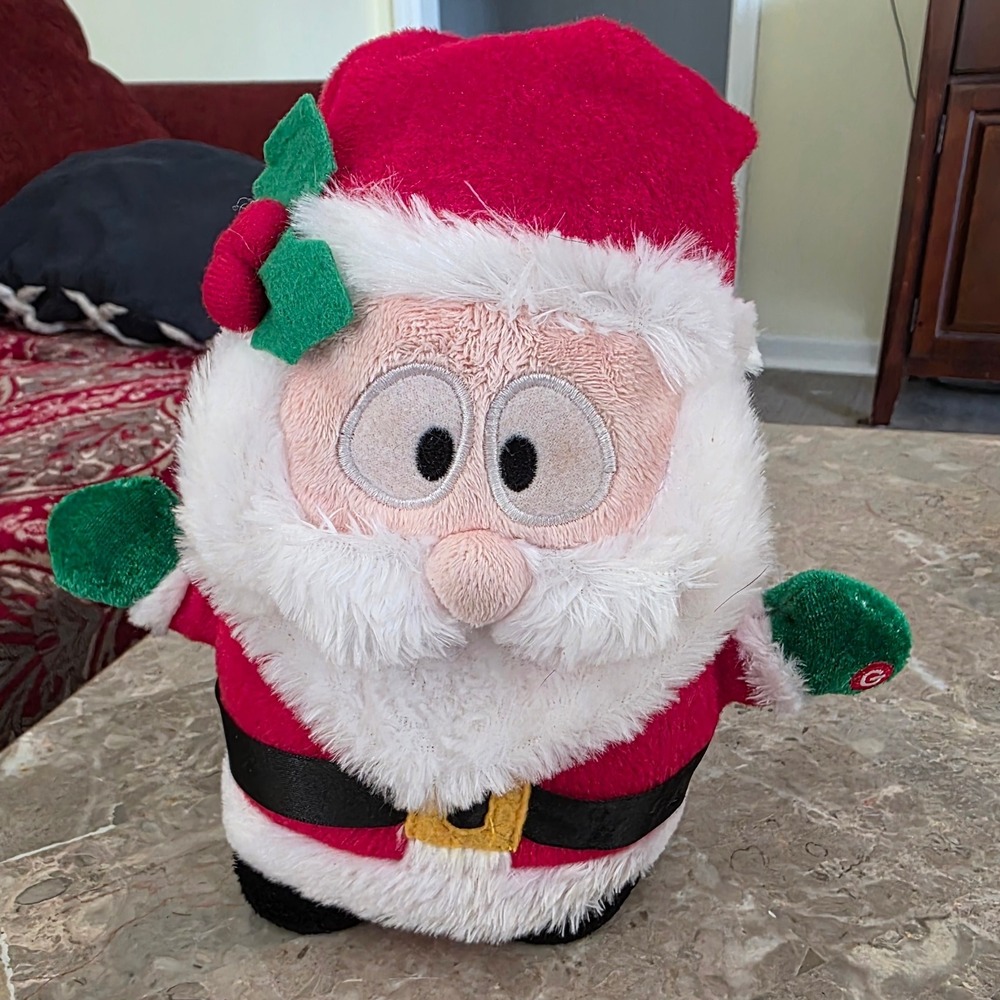 Gemmy Working Animated Musical Santa Claus Christmas Wobbler‎ Dancing Singing